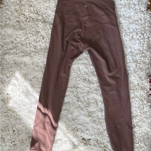 NWOT Lululemon Pink (Maeve) Everlux Leggings